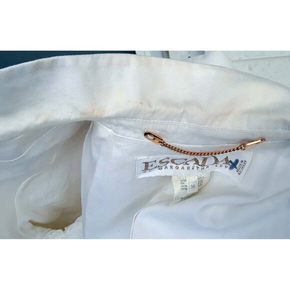 RARE Escada short sleeve cotton long blazer 6-8/36 - Picture 14 of 15